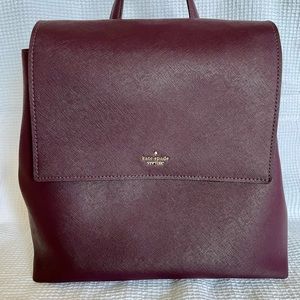 Kate Spade Burgundy Backback